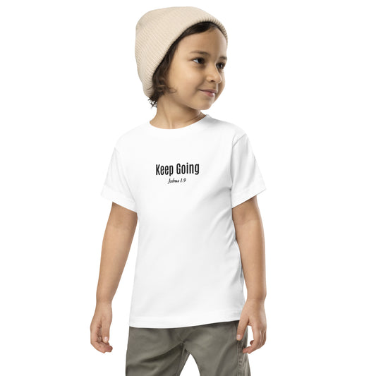 Embroidered Toddler "Keep Going" Short Sleeve Tee