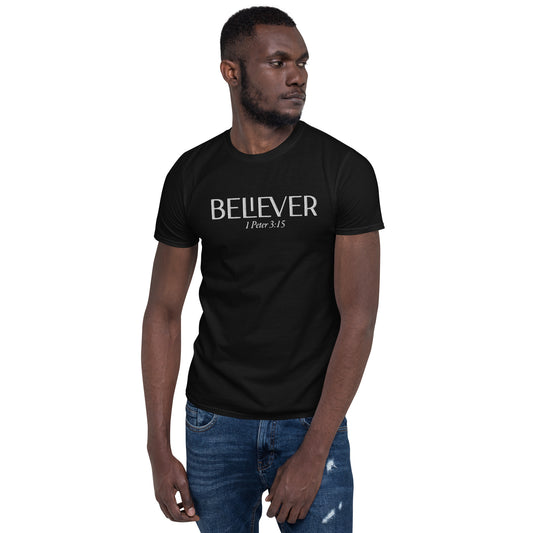 BELIEVER Embroidery Short-Sleeve Unisex T-Shirt