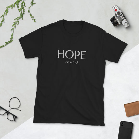 HOPE Embroidery Short-Sleeve Unisex T-Shirt