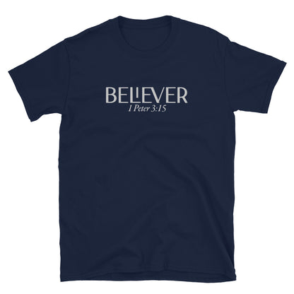 BELIEVER Embroidery Short-Sleeve Unisex T-Shirt